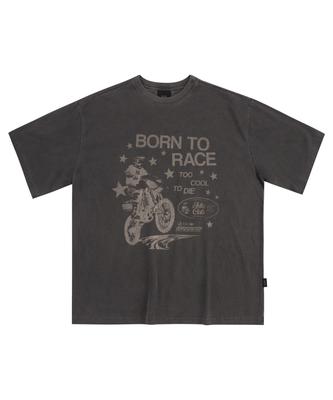 MOO Bike Pigment Short Sleeve T-Shirt - Charcoal