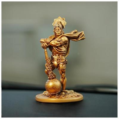 Murti de Hanuman Ji Hanuman de Cinco Caras Hijo de Vayu Bajrangbali Murti Idolo Bahubali de Hanuman para Salpicadero de Coche
