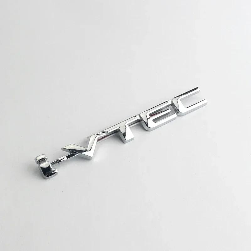 3D Metal Letters I VTEC Logo Rear Trunk Tailgate Emblem Badge Sticker For Honda Civic Accord City Jazz CRV Insight Decals