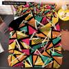 Irregular Geometry King Queen Duvet Cover Bohemian Style Bedding Set for Kid Teens Adult Modern Art 2/3pcs Polyester Quilt Cover