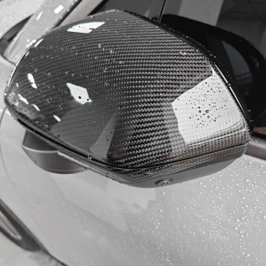 Compatible with NIO EC6: Modified Pluto Style Front Lip, Rear Lip, Top Wing, Tail Wing, Wind Deflector, Fender Trim, and Mirror Cover Kit.