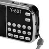 Y-501 FM Radio Digital Support TF Card USB AUX Portable LED Flashlight Audio Music Player Speaker for Mobile Phone