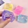 Squishy Colored Ice Cube Fidget Toys Slow Rising  Squeeze Toy Funny Stress Reliever Reduce Pressure Prop for Kids and Adults