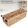 Paper Rope Storage Basket Handmade Woven Decorative Storage Bin Toilet Tank Topper Paper Basket for Shelves Countertop