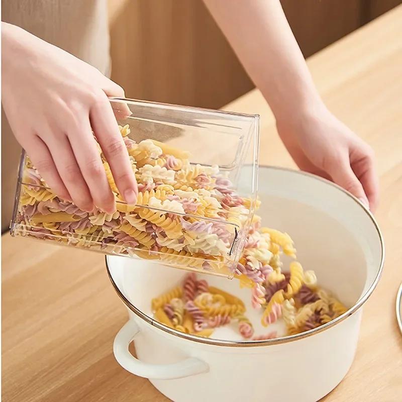 460-1800ml Versiegelte Gläser Küchen Getreide Aufbewahrungsorganisator Großer Behälter Kunststoff Feuchtigkeitsdichte Aufbewahrungsbox Haushalts Gewürzgläser