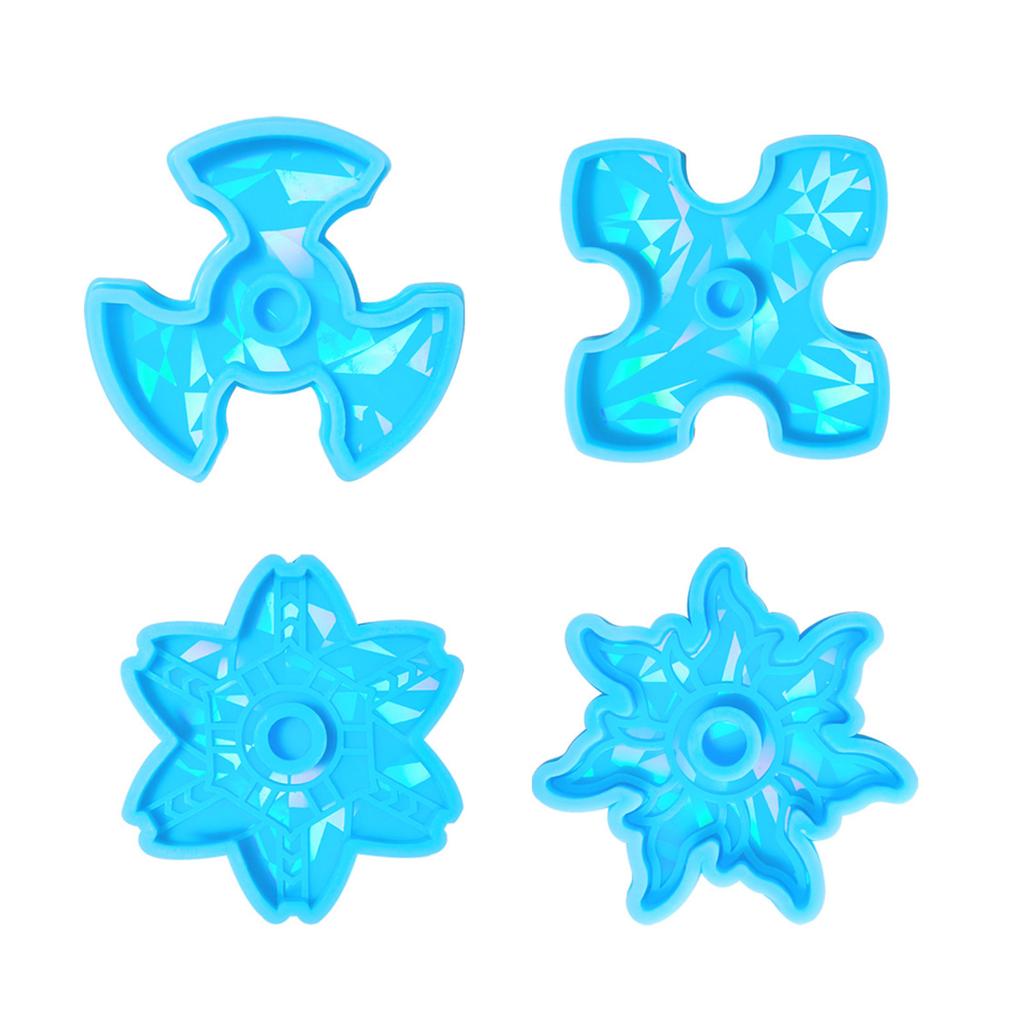 Crystal Holographic Fingertip Gyro Ornament Crafts Silicone Mold Suitable for Epoxy Diy Crafts Jewelry Making Home Decor