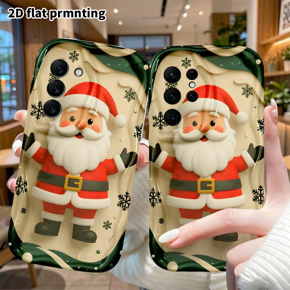 Phone case: 2D flat, suitable for Samsung Galaxy A34 A35 M05 M06 S20 S22 S21 FE Plus 5G protective case, gentle and cute, perfect Christmas and Hallow