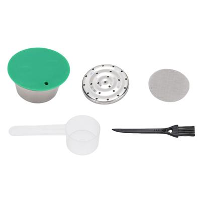 Kaffeekapsel aus Edelstahl Wiederverwendbar Nachfüllbar Kaffeepad-Becher mit Silikondeckel Passend für Dolce Gusto Kaffeemaschine