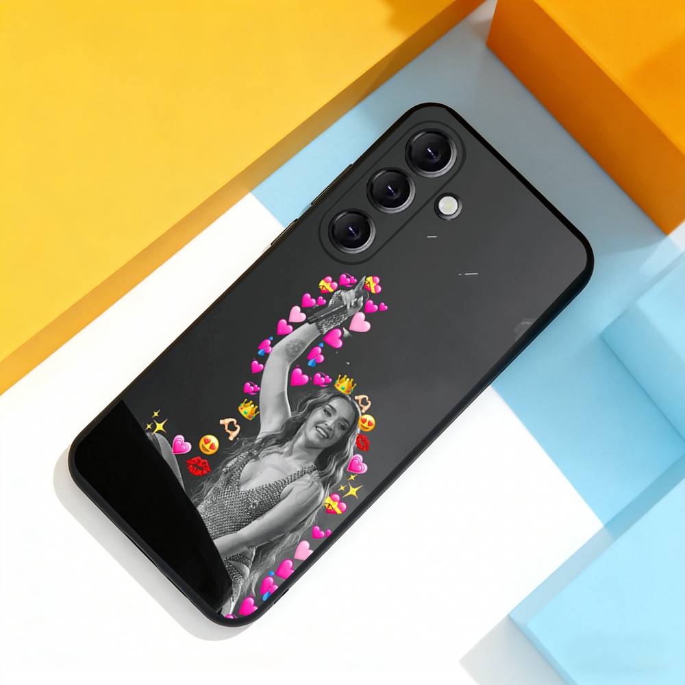 L-Lola Singer Indigo Cool Phone Case For Samsung Galaxy A 73,72,51,53,52,71,22,5G,Note,J7,8,9 Soft Black Cover