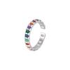 Chic Style Ins Colorful Drip Glaze Copper Ring For Women Elegant And Jewelry Versatile