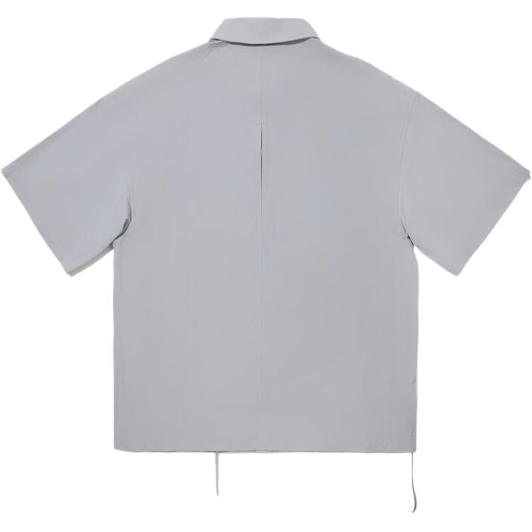 Li Ning Printed Soft Comfortable Breathable Versatile Casual Short Sleeve Shirt Men Shirts ASHV245-4