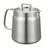 Grease Container 304 Stainless Steel 1.5L Cooking Oil Keeper Bacon Grease Storage Can with Fine Mesh Strainer and Lid