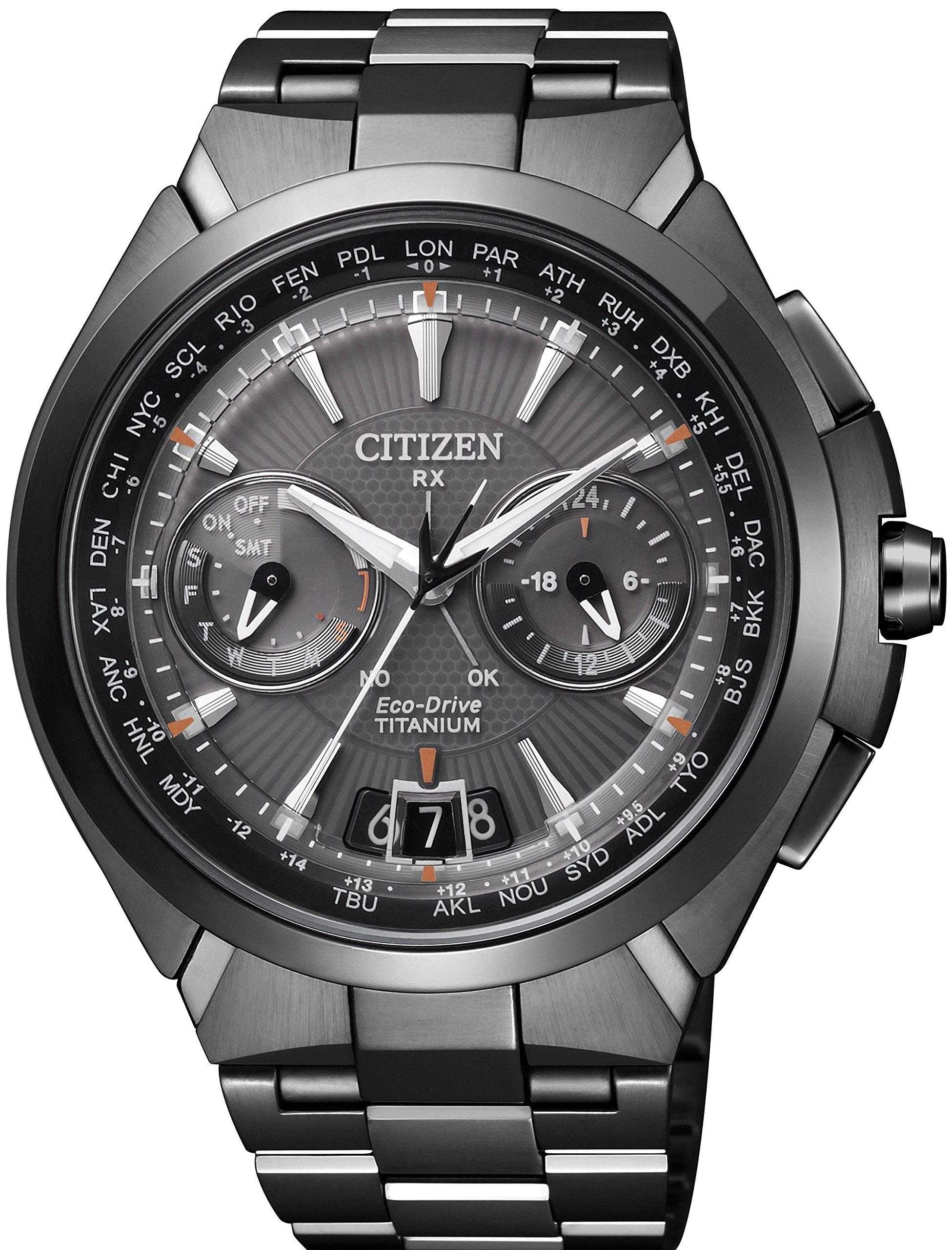 

Atessa Radio Controlled Watch Direct Flight Hand Display Black [Citizen] Eco-Drive CC1085-52E