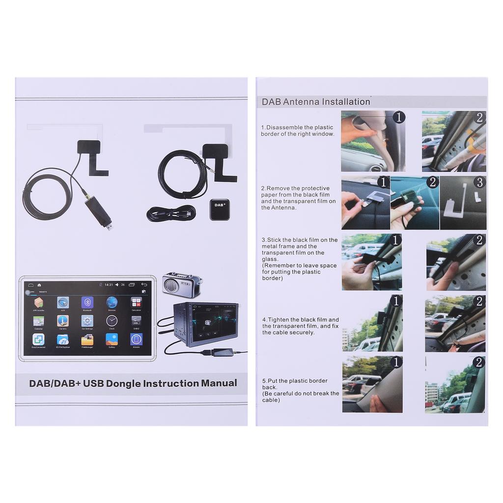 Car USB Android DAB+ Car Radio Adapter Digital Tuner Audio Receiver Antenna