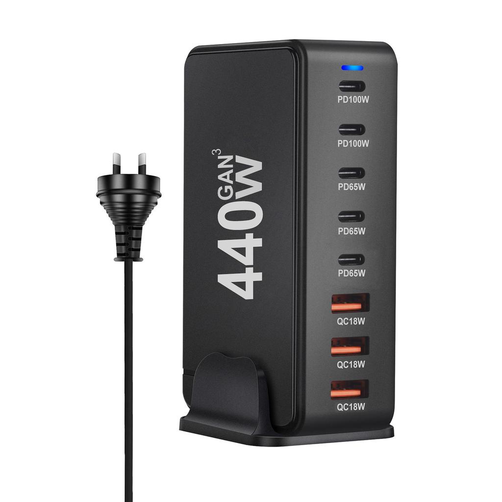 New 440W GaN Multifunctional Desktop Charger - Bestseller PD Adapter