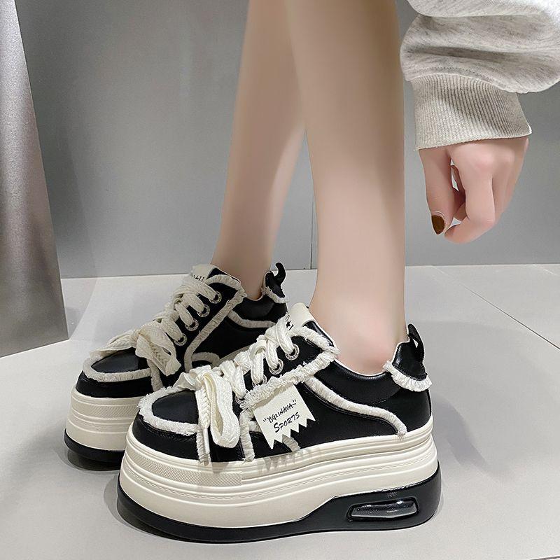 

Повышенная удобная обувь женская осенняя новая обувь для папы туфли на платформе туфли на маленькой платформе мода 39 чёрный