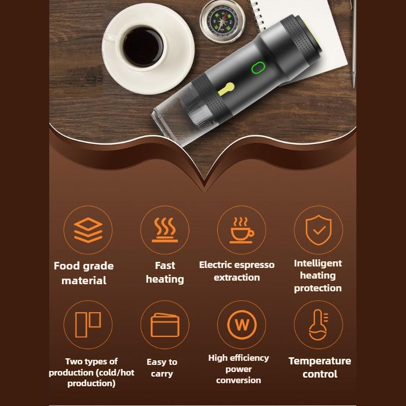 Portable Automatic Espresso Capsule Coffee Maker Size Capsule Coffee Powder Universal 3 In 1