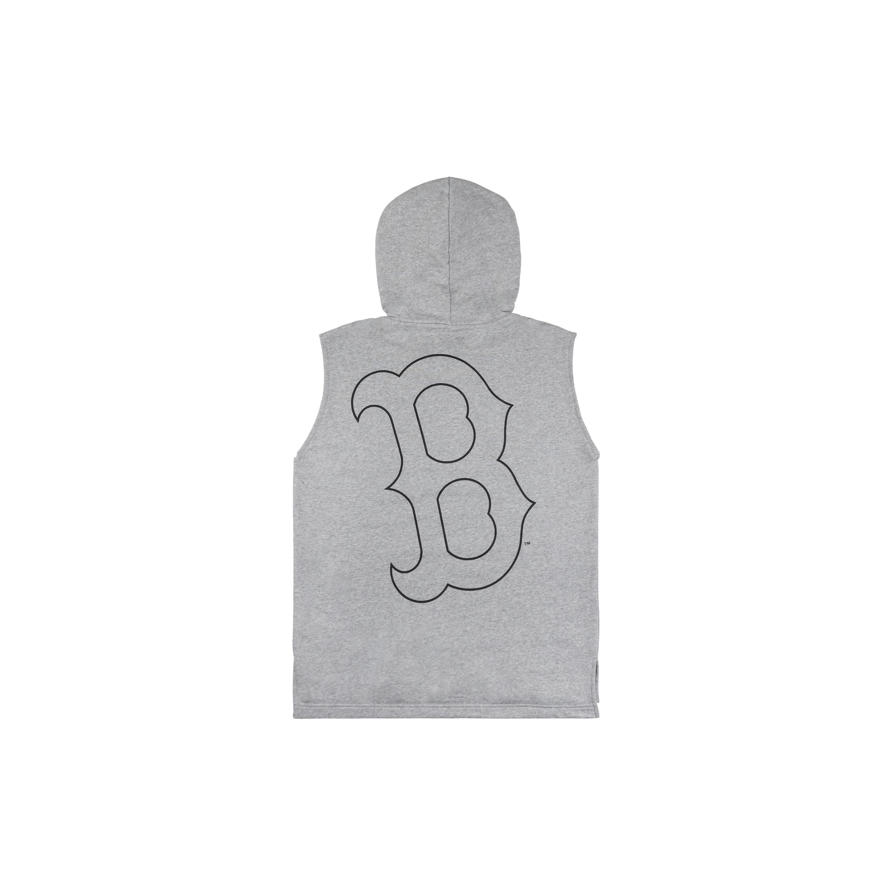 MLB Boston Red Sox Tank Tops Unisex Gray Moderate Straight Fit 31TKH3131-43M XL