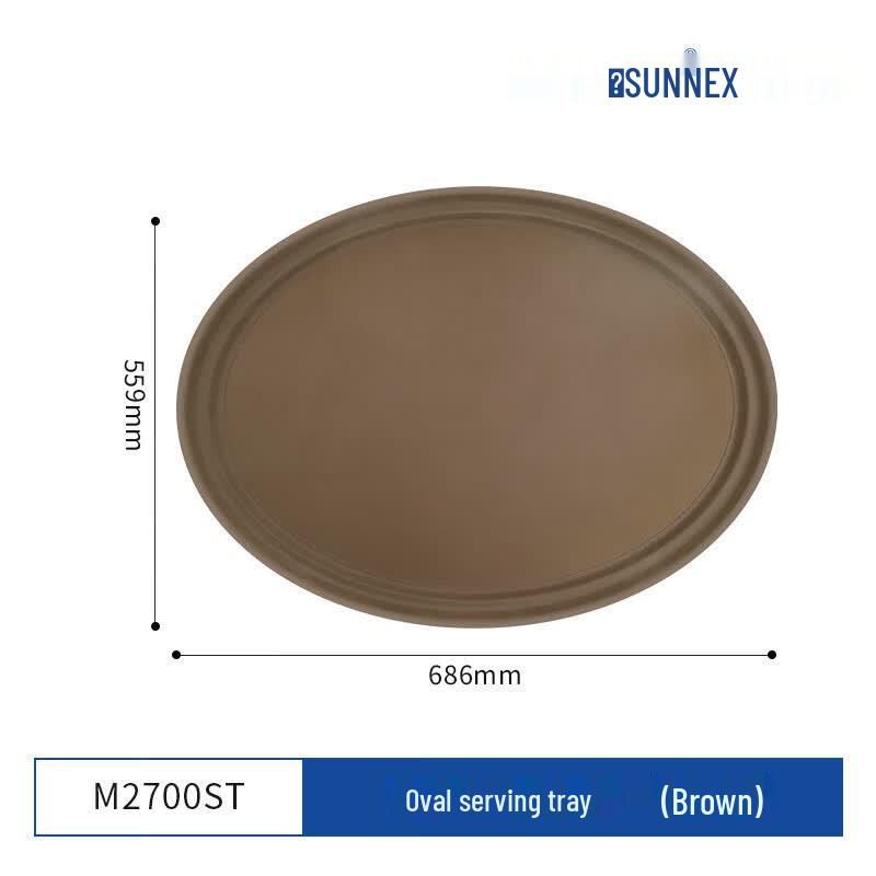 SUNNEX Oval Non-slip High-Temperature Tray
