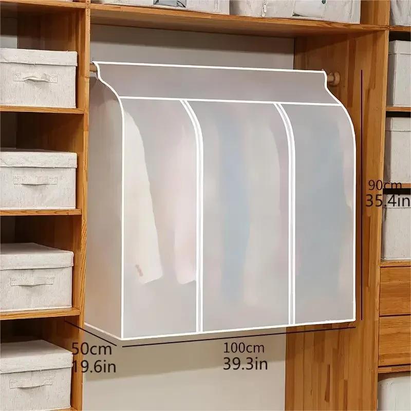 1 Piece Clothes Dust Cover Wardrobe Hanging Window Dustcover Clothing Covers Cloth Household Clothing Cover Hanging Clothes Bag