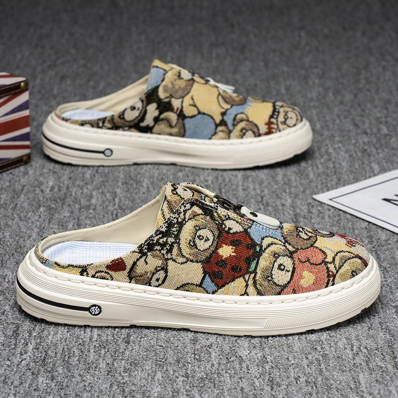 Fashion CYYTL Mens Summer Slippers Casual Outdoor Shoes Breathable Sneakers Walking Hiking Luxury Designer Fashion Loafers House Slides