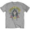 Herren Guns N Roses Slash '85 Slim Fit T-Shirt Klein Grau