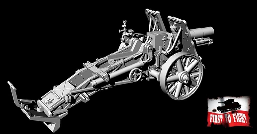 FTF 1/72 German 15cm sIG.33 Heavy Infantry Gun Plastic Model Kit PF72083 (Cannon)