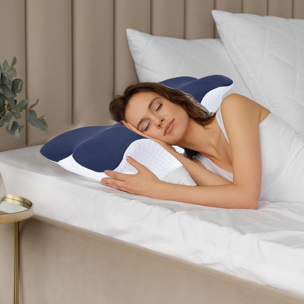 Ergonomic Slow Rebound Memory Foam Pillow Comfortable Sleep Cervical Vertebra Pillow Neck Protection Memory Foam Bedding Pillow