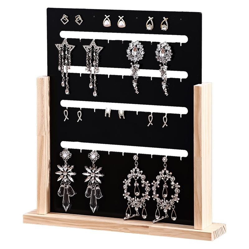 Acrylic Jewelry Displays Rack Eardrop Jewellery Showcase Stand Transparent Earrings Display Shelf Large Capacity Trinketholder