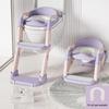 Foldable Children's Toilet Ladder with Backrest