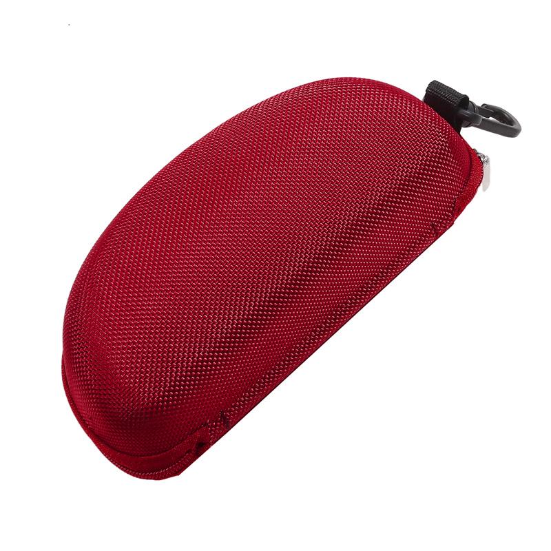1/2pcPortable EVA Glasses Case with Carabiner Hook Colorful Sunglasses Hard Case Zipper Eyeglasses Protector Box Holder New 2025