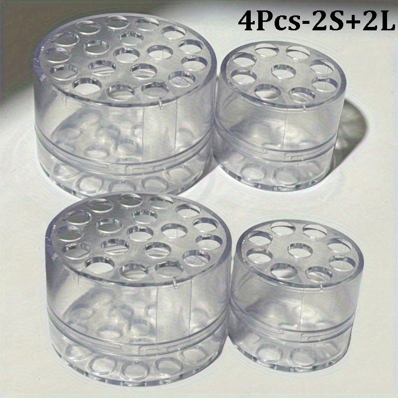 4/2Pcs Spiral Stem Holder for Flowers - Clear Floral Frog Arranger for DIY Bouquet, Vase Display, Flower Arrangement Supplies