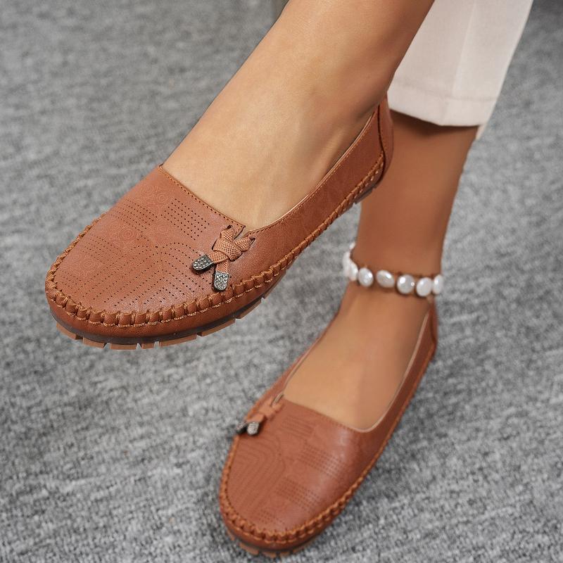 Mocassini Donna Scarpe Casual Moda Autunno 2026 Scarpe Traspiranti in Ecopelle Mocassini Cuciti Calzature Donna Zapatos De Mujer