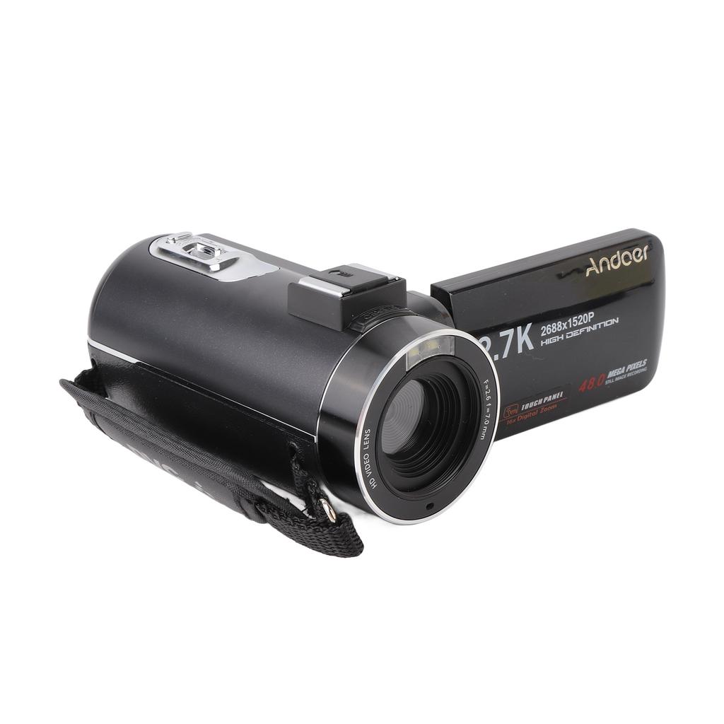 2.7K Digital Video Camera Camcorder DV Recorder 48MP 16X Digital Zoom 3.0 Inch IPS Touch Panel Supports Face Detection