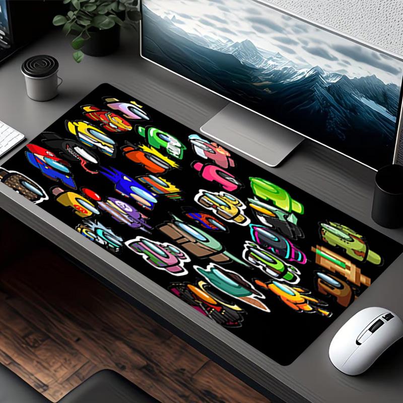Among Us Print Mouse Pad, for Keyboard Pad Laptop PC Mat for Office Home Use, Desk Decor, Perfect Birthday Gift for Gamers