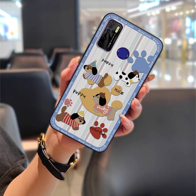 Durable Phone Pouch Phone Case For Tecno Camon15/15Air/16S/KD7H/CD6/CD7/Spark5/5Pro Anti-knock Graffiti Cartoon Silicone