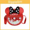 Butterfly Knot Letter Playful Mini Pattern Kids Shoulder Bag Girls Daily Use