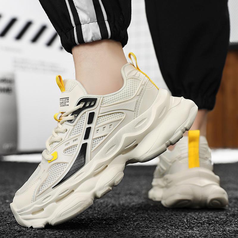 Dad's shoes men's summer style anti slip breathable wear-resistant trendy anti odor sports leisure height increasing shoes
