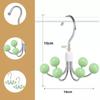 360° Rotatable Scarf Clothes Hangers Wooden Ball Wardrobe Hooks
