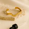 Simple Style Metal Bangles Zircon Inlay Geometry Bracelets Classic W-type Bracelet  Women Gifts