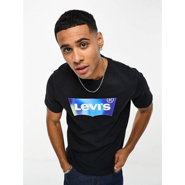 

Черная футболка Levi s с логотипом в виде крыла летучей мыши