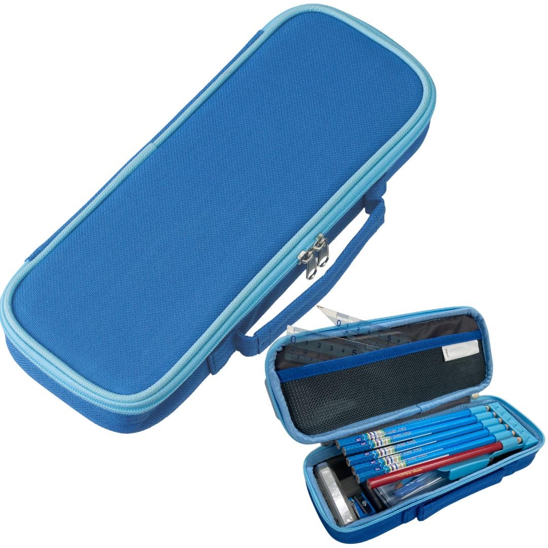 Raymay Fujii Pen Large with Blue FSB133A Case, Capacity, Topliner, Pocket,
