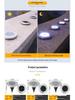 Solar LED Stainless Steel Underground Light for Outdoor Garden, Lawn, Courtyard, Rainproof.