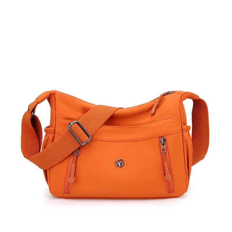 

Сумка для женщин среднего возраста однотонная легкая нейлоновая сумка на плечо кроссбоди сумка для мамы оранжевый