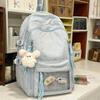School Bag for Girls, High Aesthetic Value Transparent Pain Bag for Middle School Students, Cute Elementary School Backpack, Large Capacity