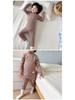 Kids' High-Neck Thermal Underwear Set - Combed Cotton, Thickened, for Boys & Girls