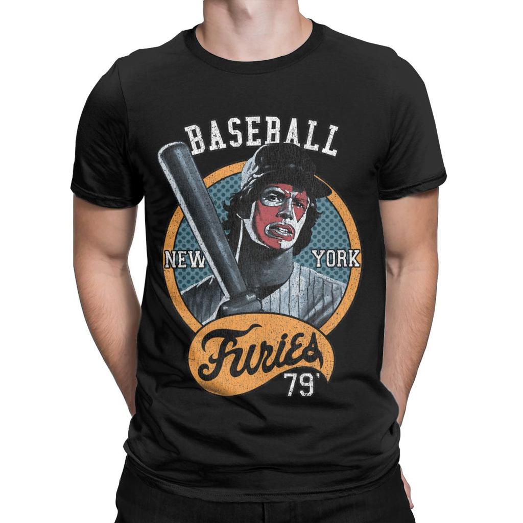 Męskie Koszulki Baseball Furies The Warriors Bawełniane Ubrania Humor Krótki Rękaw Okrągły Dekolt T-shirt Nowy Przybycie Koszulki