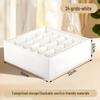 Underwear and Socks Organizer: Home Fabric 4-Piece Lidless Storage Set for Scarves, Socks, and Bras.
