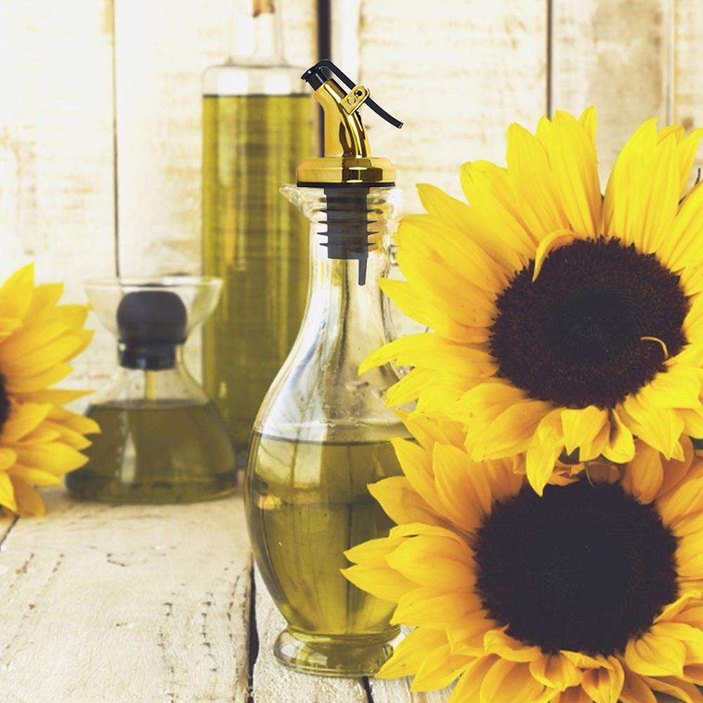 10-1pc Press Type Oil Bottle Stopper Leak-proof Seasoning Bottle Stopper Ergonomic Multifunctional Suitable for Most Bottles