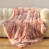 All-season Dormitory Small Blanket Nordic Style Polyester Crystal Velvet Sofa Blanket Simplicity Household Tie-dyed Nap Blanket